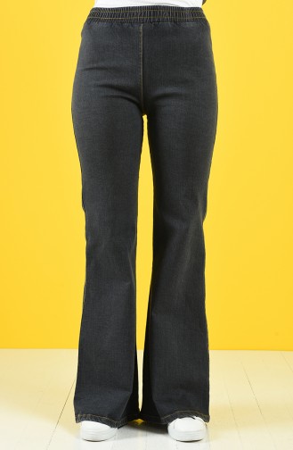 İspanyol Paça Kot Pantolon 1465PNT-01 Gri