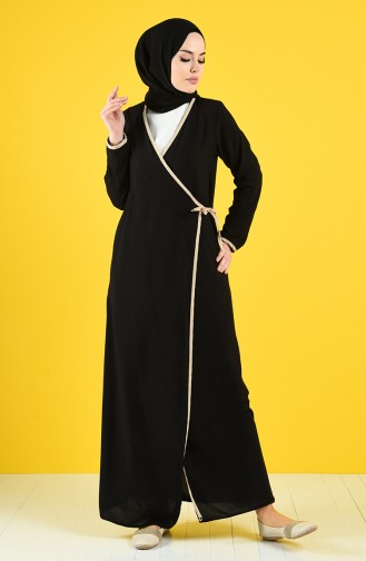 Side-tie Prayer Dress 0616-01 Black 0616-01