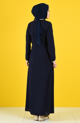 Navy Blue Praying Dress 0616-02