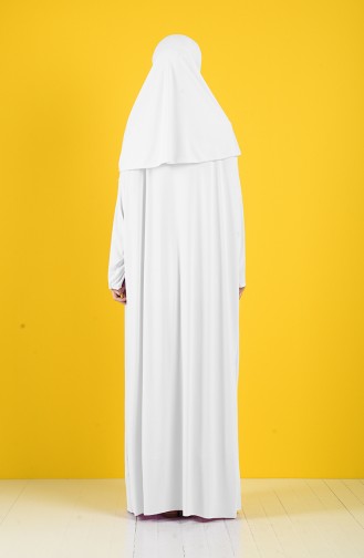 Robe de Prière Blanc 1111-12