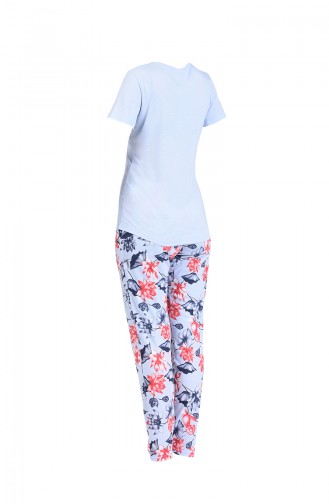 Babyblau Pyjama 4006-01