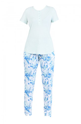 Minzengrün Pyjama 5011-01