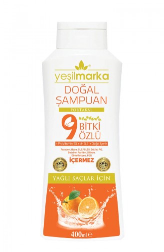 Yeşil Marka Şampuan Yağlı Saçlar İçin 9 Özlü 400 Ml