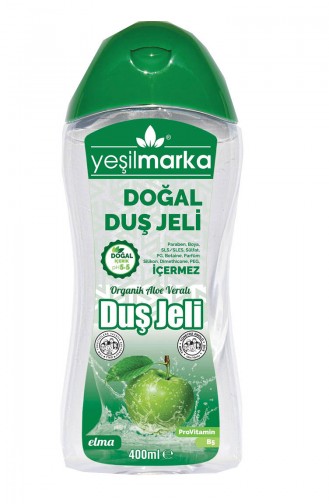 Yeşil Marka Duş Jeli Elma Kokulu 400 Ml