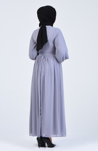 Robe Hijab Gris 0366-03