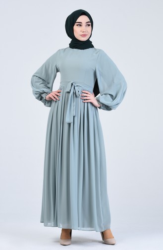 Robe Hijab Vert noisette 0366-06