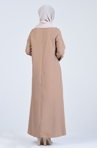فستان بني مائل للرمادي 1385-03