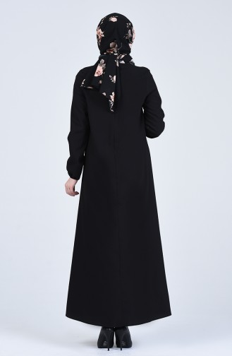 Black Hijab Dress 1385-04