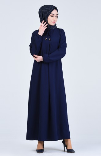 فستان أزرق كحلي 1385-05