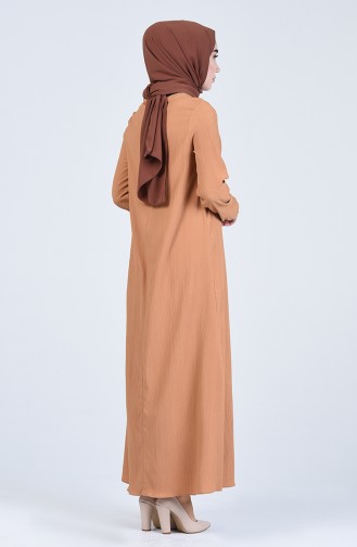 Dunkel-Nerz Hijab Kleider 1385-06