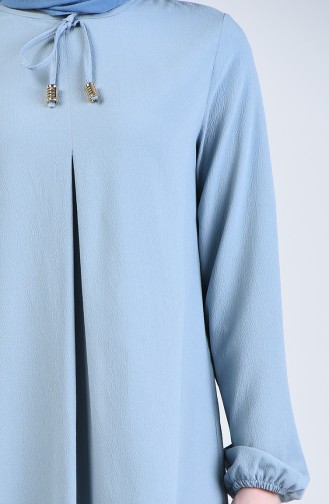 A Pleat Dress 1385-07 Baby Blue 1385-07