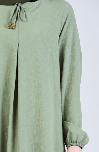 Nefti Grüne Farbe Hijab Kleider 1385-11
