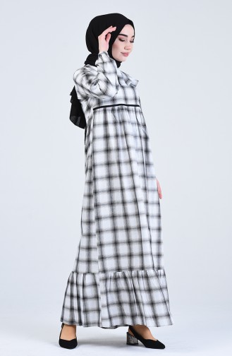 Striped Dress 1387-01 Black 1387-01