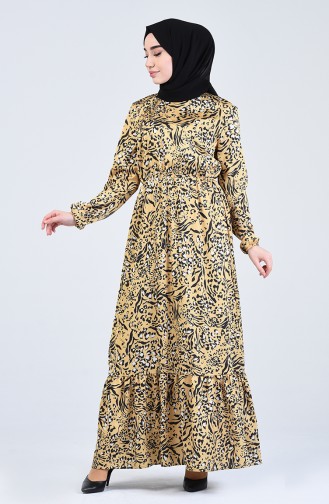 Robe Hijab Jaune 3026-01