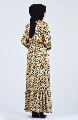 Robe Hijab Jaune 3026-01