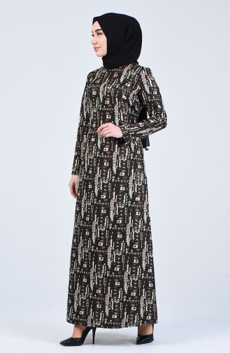 Robe Hijab Couleur Brun 7270-02