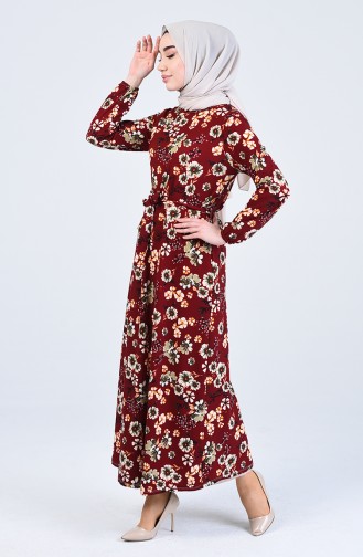 Robe Hijab Bordeaux 0367-03