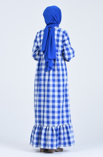 Pleated Dress 1388-03 Blue 1388-03