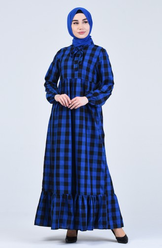 Ruffled Dress 1388-06 Saxe Blue 1388-06