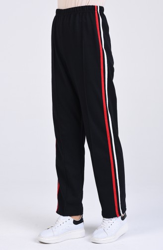 Pantalon Sport a Rayures 2500-02 Noir 2500-02