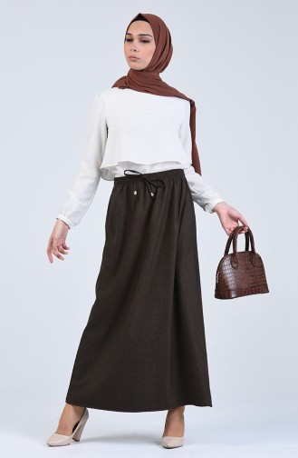 Chestnut Color Skirt 1482ETK-01