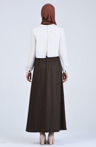 Chestnut Color Skirt 1482ETK-01