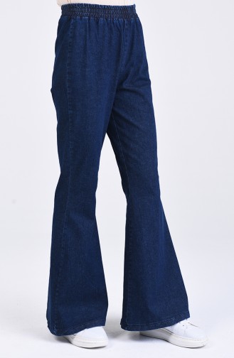 Pantalon Bleu Marine 7507-01