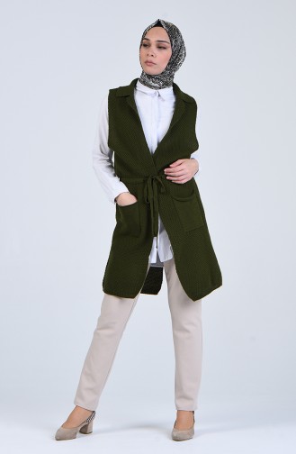 Khaki Waistcoats 4209-07