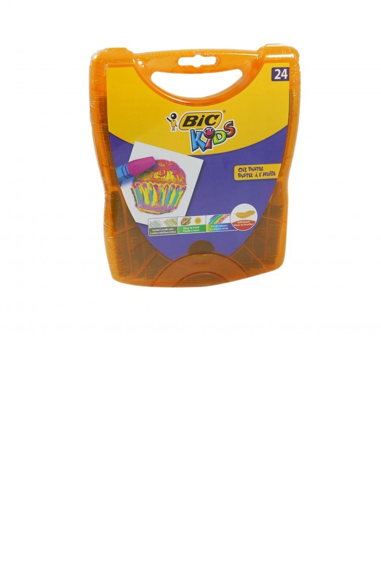Bic 24 Renk Yagli Pastel Boya Plastik Kutu 940759 Sefamerve