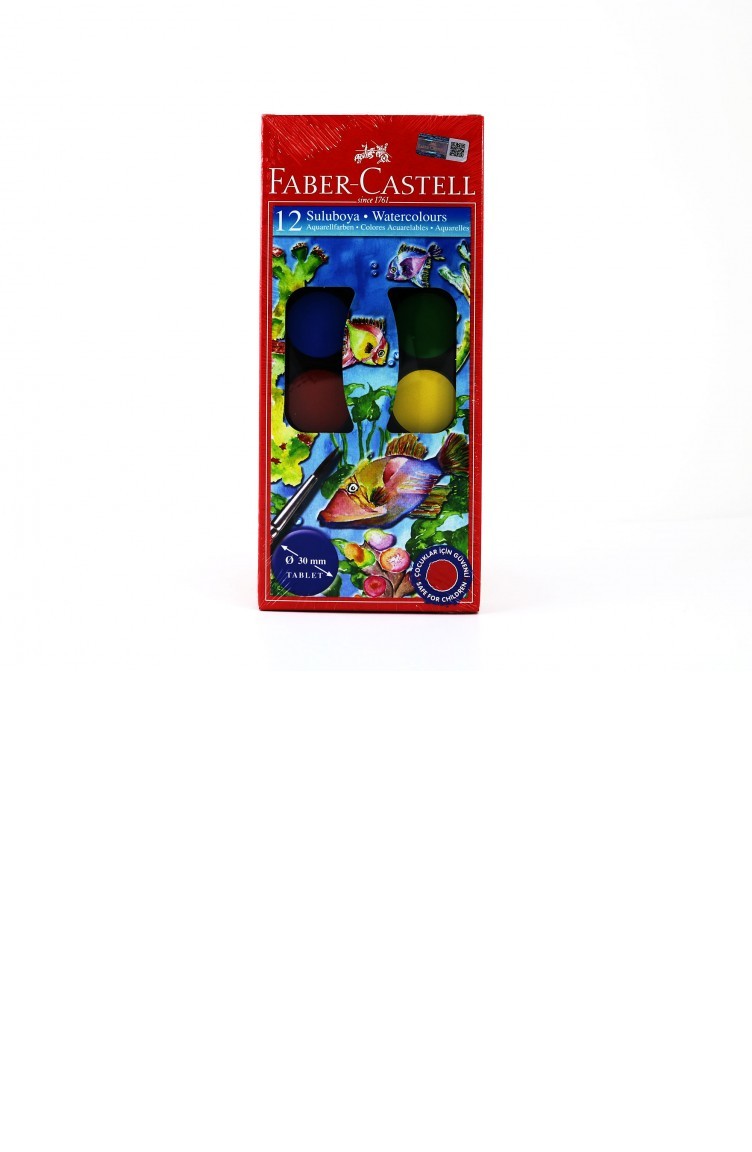 Faber 12 Renk Sulu Boya Buyuk Boy 2125012 Sefamerve