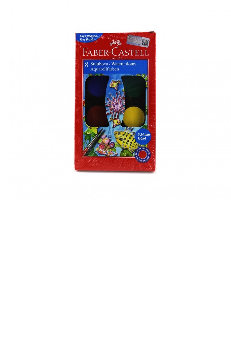 Faber 8 Renk Sulu Boya Kucuk Boy 125008 Sefamerve