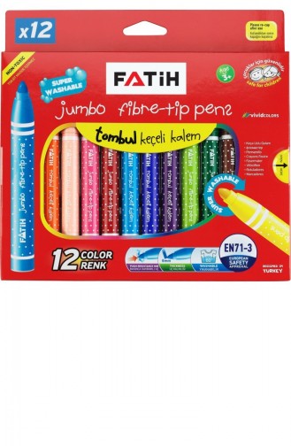 Fatih 12 Renk Jumbo Keçeli Kalem 34260