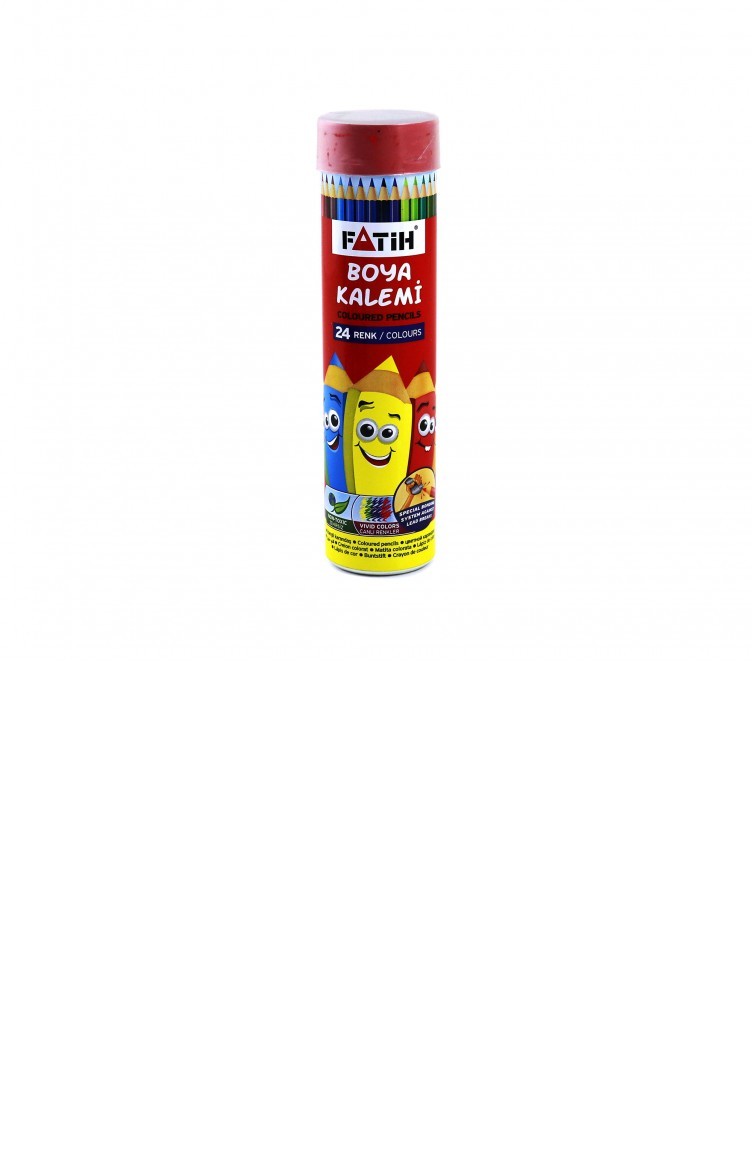 Fatih 24 Renk Tam Boy Metal Tup Kuru Boya 33224 Sefamerve