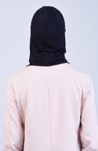 Sefamerve Hijab Gesichtsabdeckung Bonnet 8802-04 Dunkelblau 8802-04