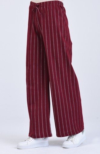 Claret Red Pants 8107A-02