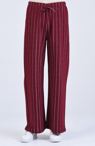 Claret Red Pants 8107A-02