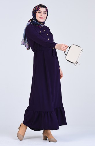 Robe Hijab Pourpre 8017-06