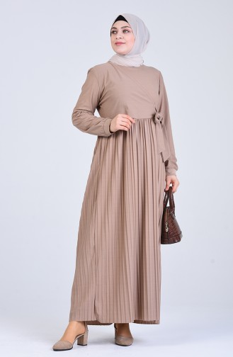 Mink Hijab Dress 8024-01