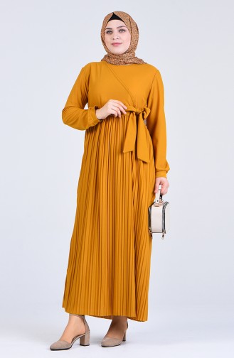 Robe Hijab Moutarde 8024-06
