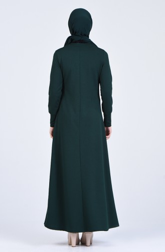 فستان أخضر زمردي 3049-06