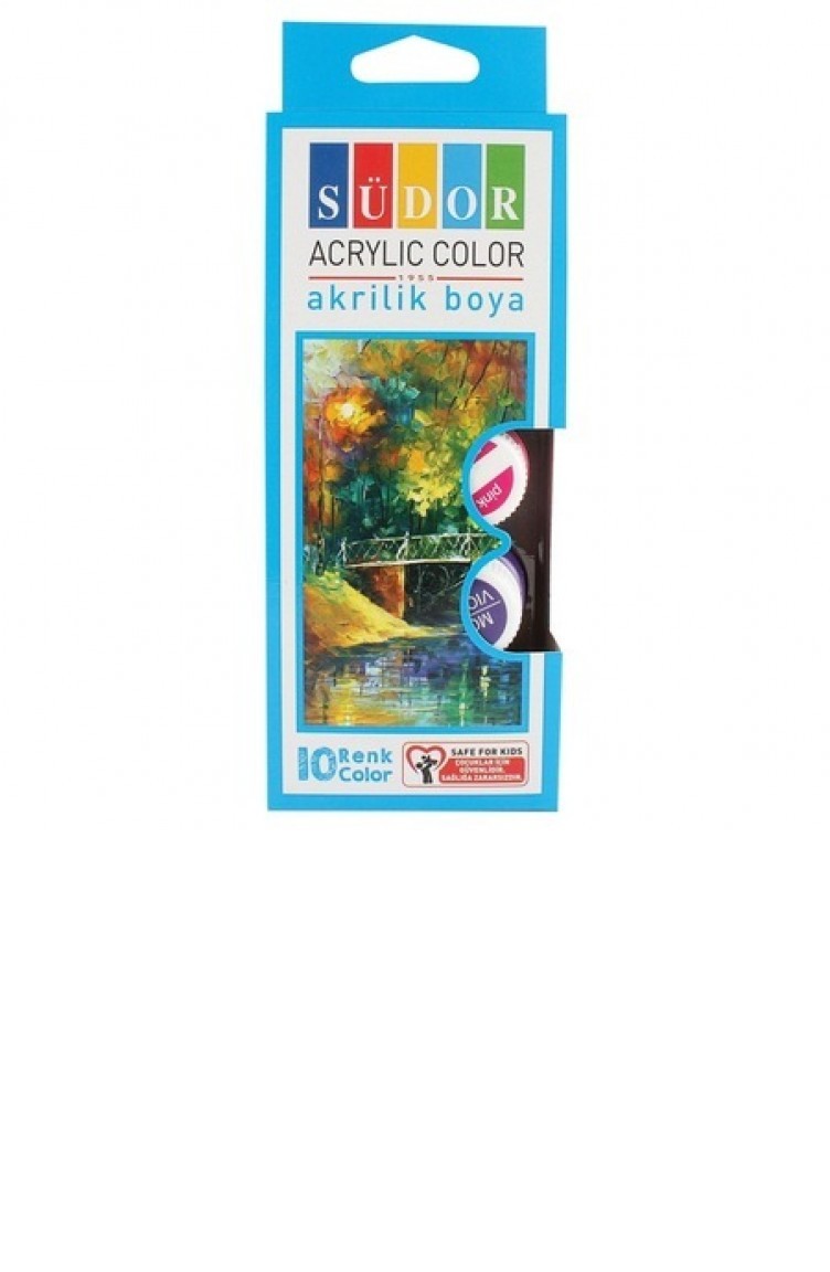 Sudor 10 Renk Akrilik Boya 15 Ml Sd122 Sefamerve