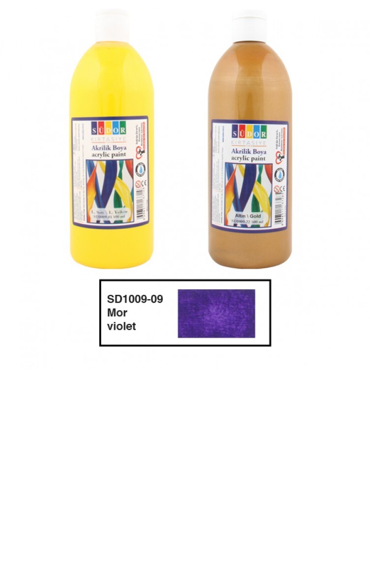 Sudor Akrilik Boya Mor 500 Ml Sd100909 Sefamerve