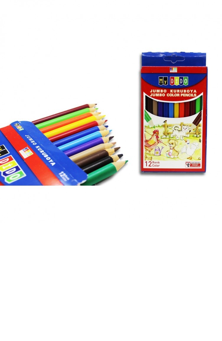 Sudor Mydido 12 Renk Jumbo Kuru Boya Myk03 Sefamerve