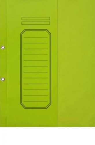 Alemdar Yeşil Telli Yarım Kapaklı Karton Dosya