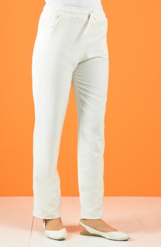 Ecru Pants 4100PNT-01