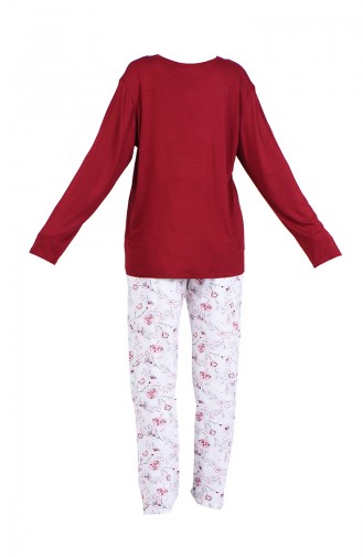 Claret Red Pajamas 3002-01