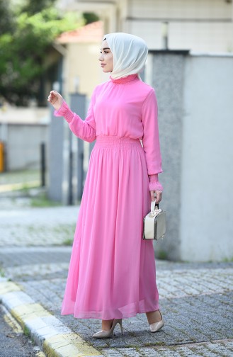 Chiffon Kleid 8154-04 Pink 8154-04