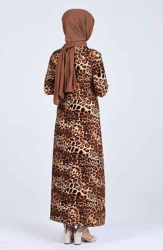 Robe Hijab Couleur Brun 0221E-01
