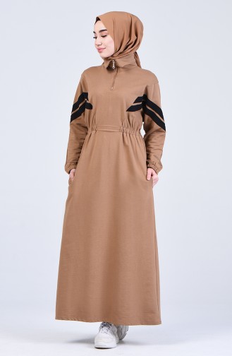 Robe Hijab Camel 0822-02