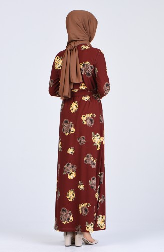 Robe Hijab Tabac 5708E-03